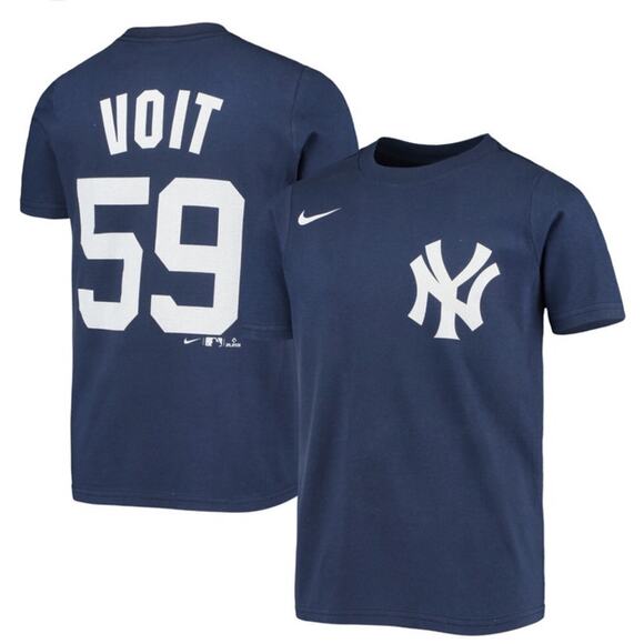 Nike Mens Luke Voit Navy New York Yankees Name & Number Team T-Shirt - Picture 1 of 7